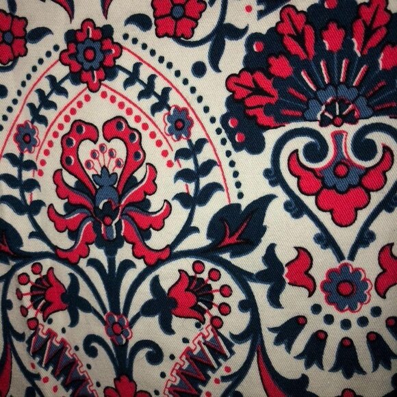 Loft Womens Original Crop Fit Patterned Pants Size 4 Floral Paisley - Picture 4 of 8